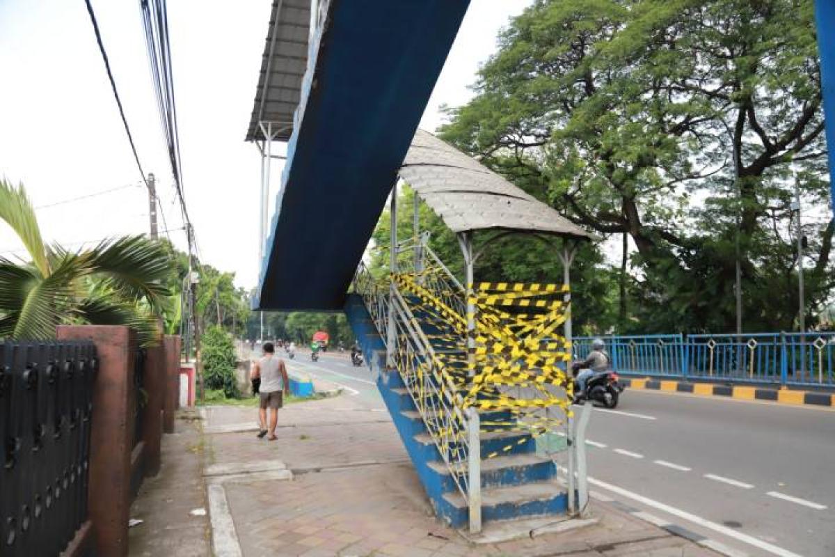 JPO Depan SMPN 5 Tangerang Ditutup, Ini Penyebabnya
