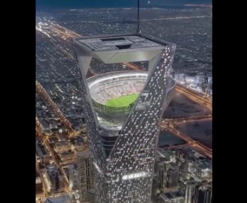 Viral Stadion Futuristik di Atas Gedung, Arab Saudi Siapkan Venue Spektakuler untuk Piala Dunia 2034