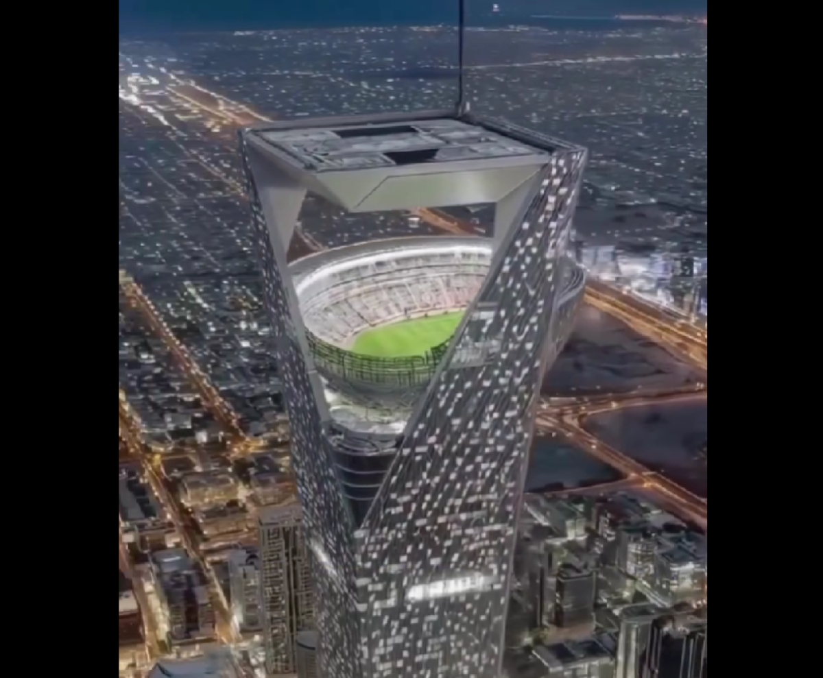 Viral Stadion Futuristik di Atas Gedung, Arab Saudi Siapkan Venue Spektakuler untuk Piala Dunia 2034