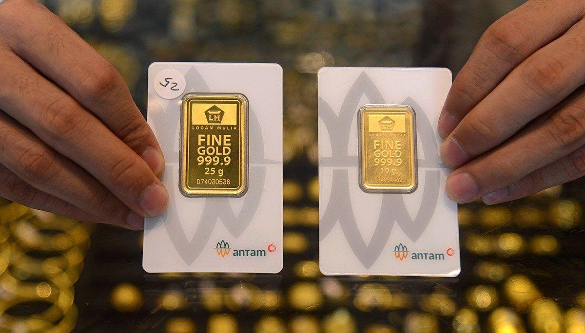 Harga Emas Antam Melonjak Rp42.000! Kini Tembus Rp2,3 Juta per Gram