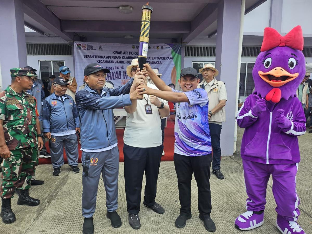Api Semangat PORKAB VI Tangerang Berkobar di Tigaraksa