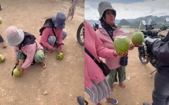 Wisatawan di Mandalika Viral Setelah Alami Insiden dengan Pedagang Kelapa