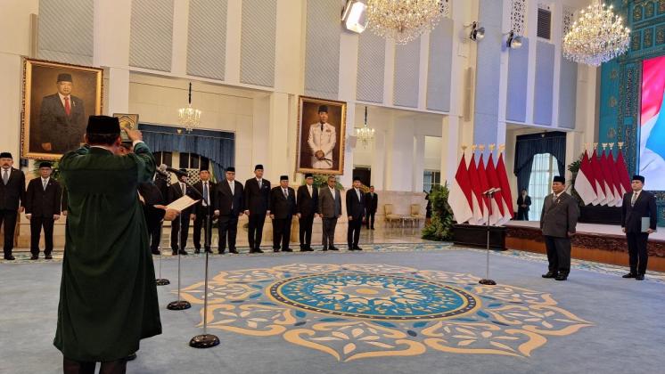 Prabowo Lantik Dwiarso Budi Santiarto Jadi Wakil Ketua MA Bidang Non Yudisial