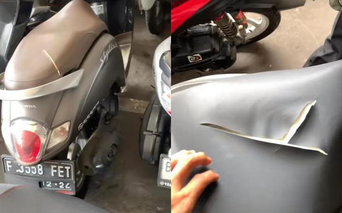 Heboh di Unpam! Jok Motor Mahasiswa Dirusak, Diduga karena Parkir Sembarangan