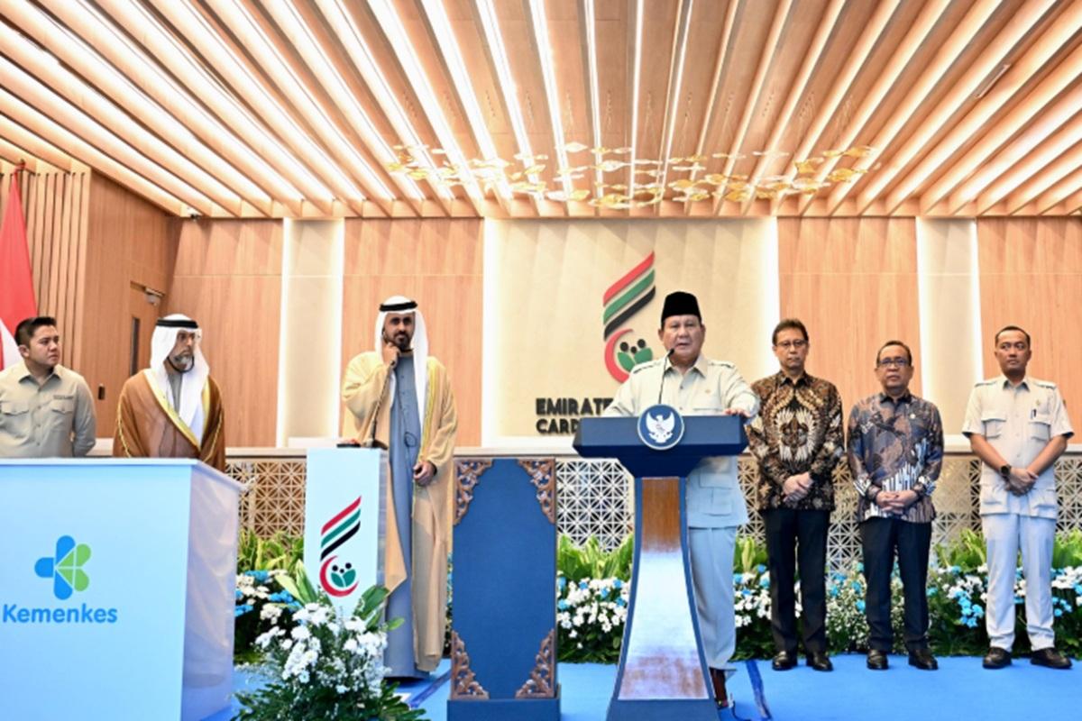 Prabowo Resmikan RS Kardiologi Emirates–Indonesia, Tegaskan Revolusi Layanan Kesehatan Nasional