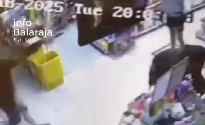 Viral Video Pria Bersenjata Tajam Mengamuk di Minimarket Tangerang 