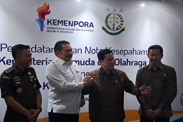 Kemenpora-Kejagung Tandatangani MoU untuk Penguatan Tata Kelola Program Kepemudaan dan Olahraga