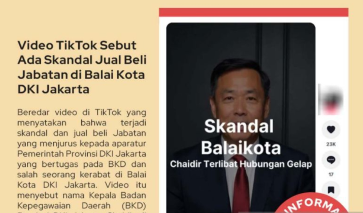 Kepala BKD DKI Jakarta Chaidir Diterpa Isu Hoaks Jual Beli Jabatan!