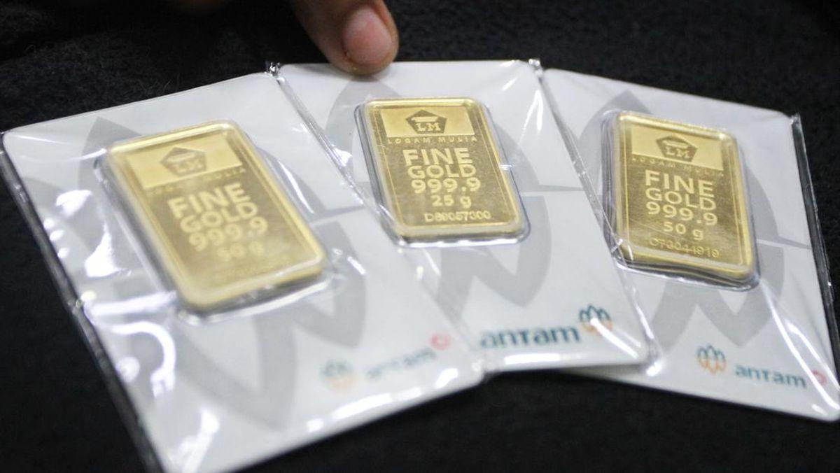 Harga Emas Anjlok! Emas Antam Terjun Bebas Rp4.000 per Gram