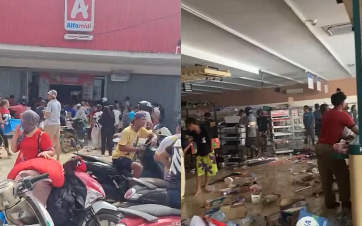 Krisis Pangan Memanas! Ratusan Warga Ngamuk, Minimarket di Sibolga-Tapteng Ludes Dijarah