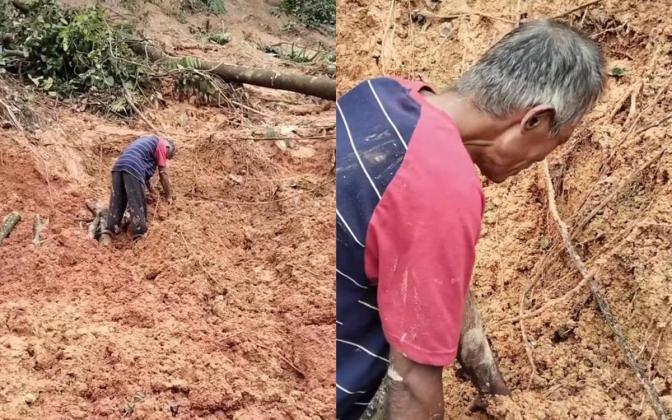 Momen Haru! Ayah di Sibolga Nekad Terobos Longsor 3 Hari Demi Cari Putri Tercinta