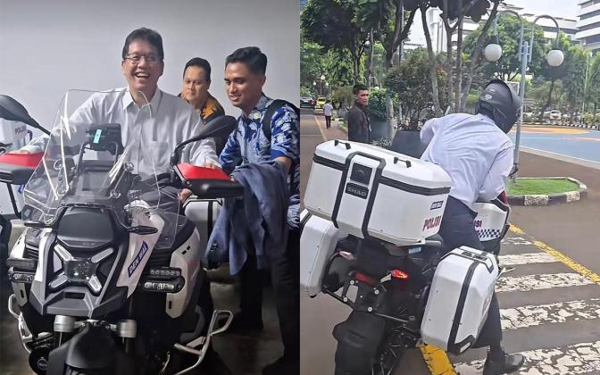 Menkeu Purbaya Sadewa Jajal Moge Patwal, Ngaku Nyerah dan Lebih Pilih Motor Bebek!