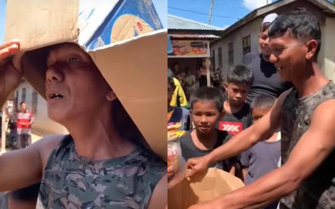 Banjir Air Mata! Seorang Ayah di Lokasi Bencana Bawa Pesan 