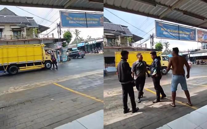 Bikin Gempar Gunung Kidul, Sopir Truk Vs Pegawai Bank 'Plecit' Nyaris Baku Hantam Gara-Gara Salip Menyalip!