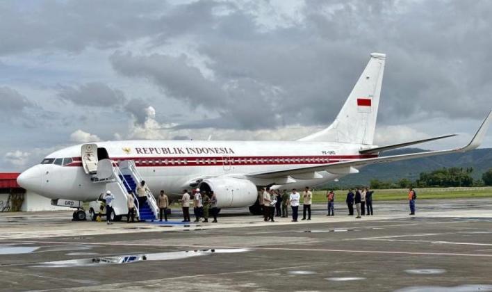 Presiden Prabowo Tiba di Aceh dan Lanjutkan Perjalanan ke Bireun