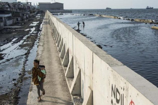Tanggul Laut di Jakarta Utara Bocor, Pemprov DKI Janji Lakukan Perbaikan Permanen