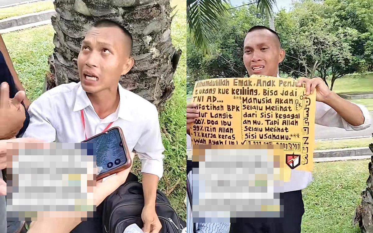 Gagal 5 Kali, Anak Yatim Penjual Kue Keliling Ini Akhirnya Genggam Tiket Emas Lolos TNI AD!