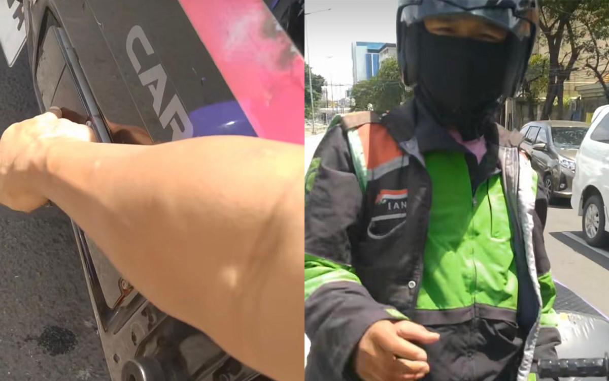 Viral! Detik-Detik Driver Pickup Super Sabar Maafkan Ojol yang Ngantuk Tabrak Mobilnya