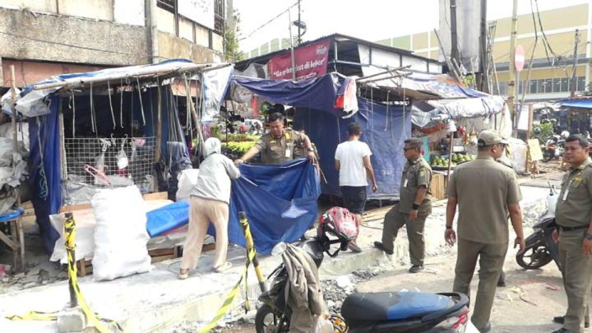 502 PKL Sekitar Pasar Anyar Tangerang Direlokasi, Jalan Dijamin Steril