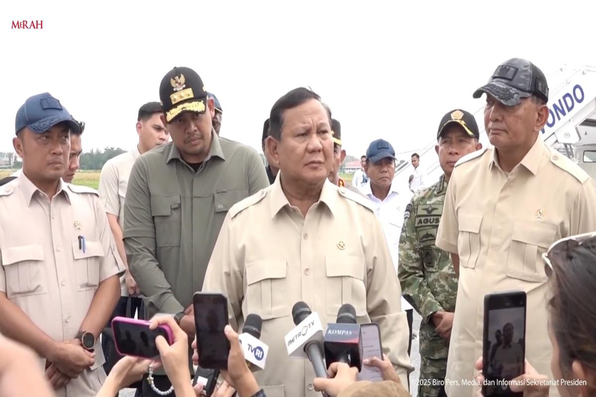 Prabowo Tegaskan Penertiban Pembalakan Liar Usai Bencana di Sumatera