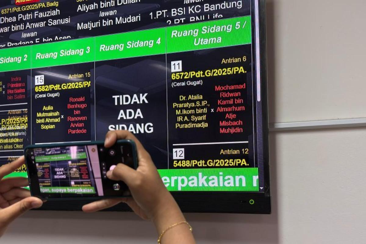 KPK Sebut Sidang Gugatan Cerai Ridwan Kamil dan Atalia Tak Ganggu Proses Hukum