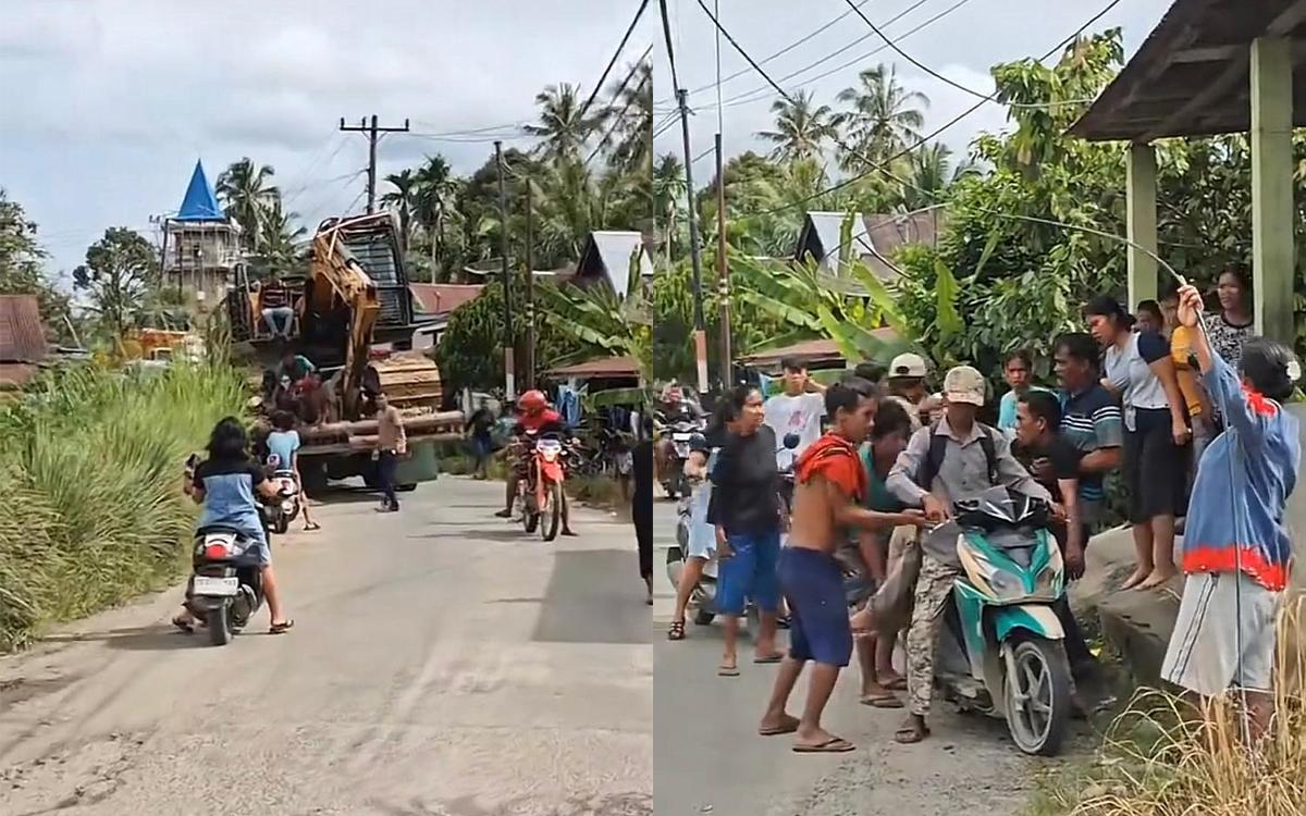 Ngeri! Niat Bersihkan Sisa Banjir Bandang Tapteng, Kernet Truk Malah Tersetrum Kabel Listrik Tegangan Tinggi