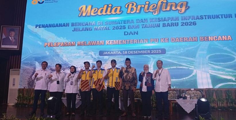 Percepat Pemulihan, Kementerian PU Melepas Ratusan ASN dan CPNS ke Sumatera