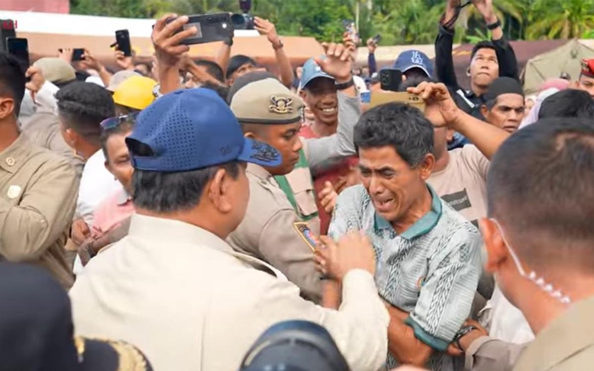 Prabowo Subianto Datang, Tangis Pilu Warga Agam Pecah: 