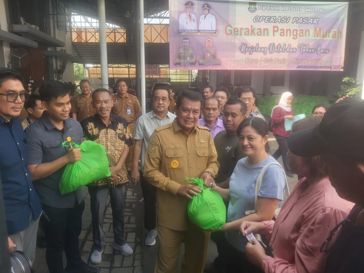 Gerakan Pangan Murah Membuat Suasana Nataru di Kabupaten Tangerang Kian Damai 