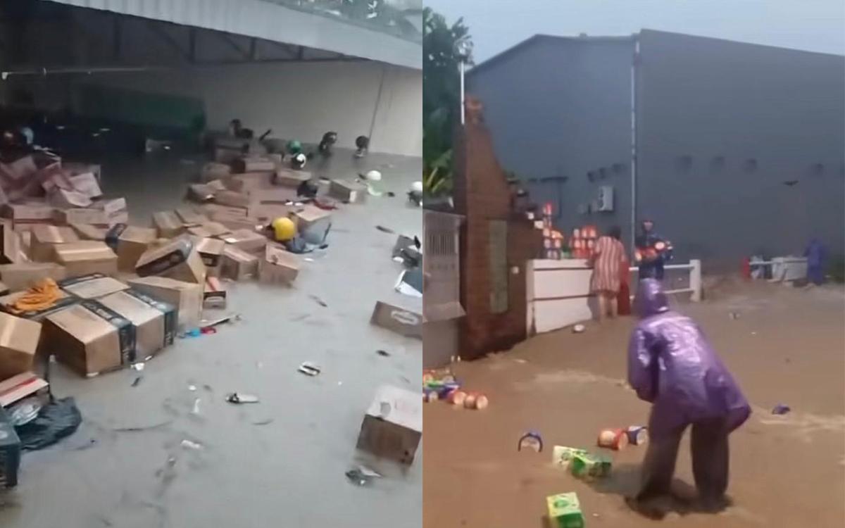 Cirebon Mencekam! Banjir Bandang Jebol Tembok Toserba, Ratusan Barang Hanyut ke Rumah Warga