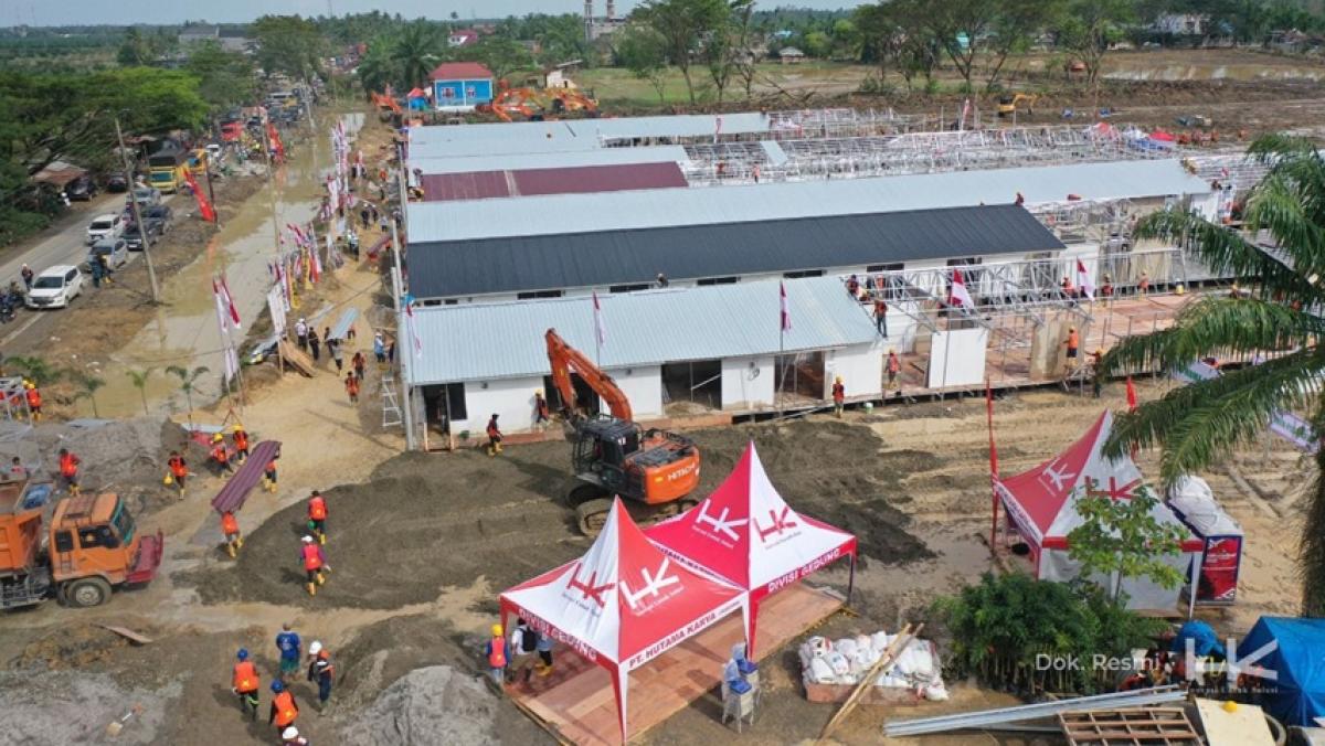 Presiden Prabowo Bakal Cek Langsung! Hutama Karya Kebut Huntara Aceh Tamiang 24 Jam Nonstop