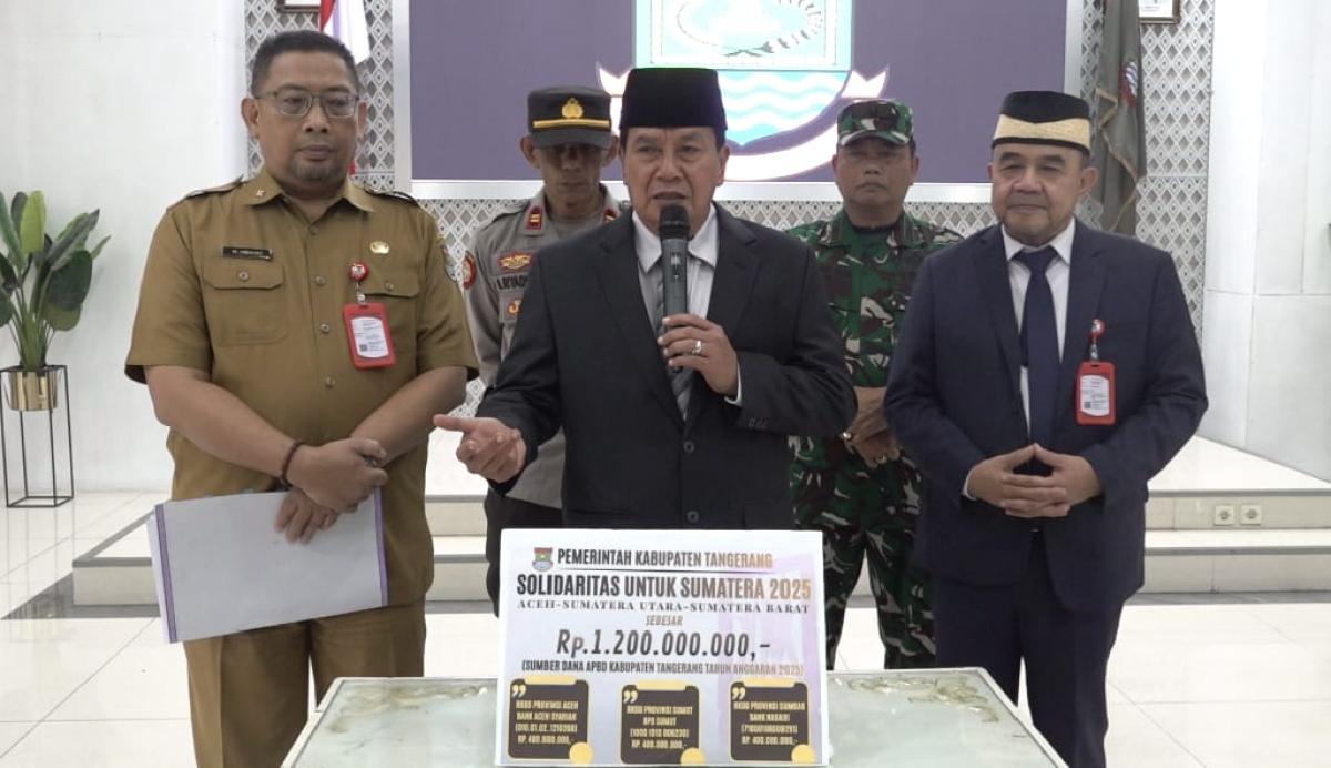 Pemkab Tangerang Salurkan Bantuan Tahap Kedua Rp1,2 Miliar untuk Korban Bencana Sumatera