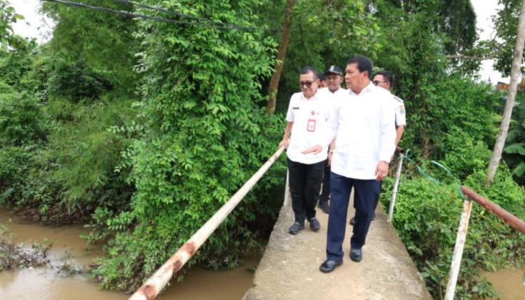 Jadi Akses Penting Petani, Jembatan Swadaya di Badak Anom Bakal Dibangun Pemkab Tangerang