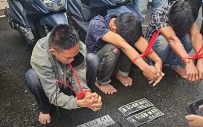 Polsek Jatiuwung Bongkar Jaringan Curanmor, 3 Pelaku Diamankan! 