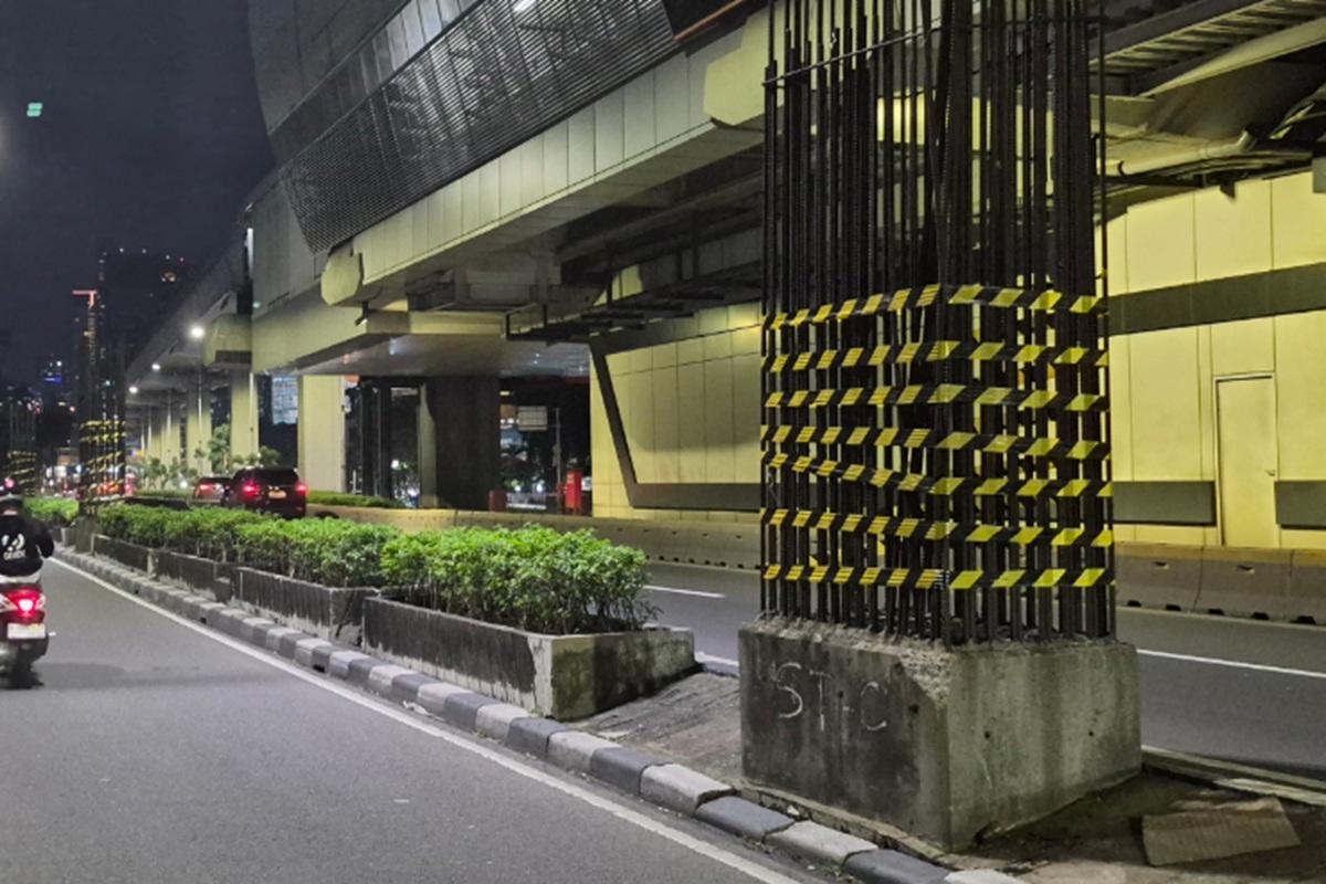 Tiang Monorel Mangkrak Dibongkar, Rasuna Said Siap Ditata Ulang