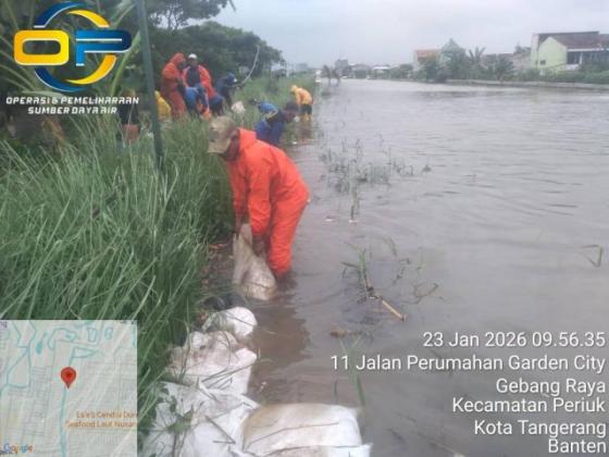 Benteng Terakhir, Lima Ribu Kisdam Dipasang di Tangerang Antisipasi Tanggul Jebol! 