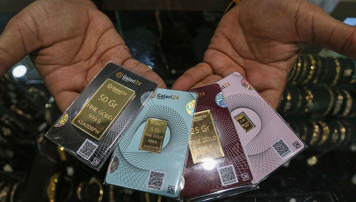 Update Harga Emas Pegadaian: Emas UBS Anjlok Rp48.000, Galeri24 Turun Jadi Rp2,83 Juta