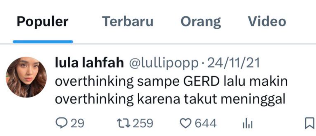Firasat Jadi Nyata? Cuitan Lama Lula Lahfa 'Takut Mati Karena GERD' Usai Ditemukan Meninggal Dunia!