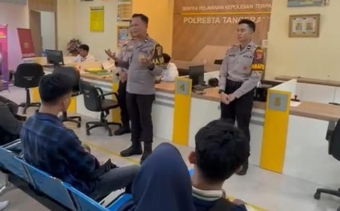 Polresta Tangerang Gencarkan Edukasi Call Center 110 