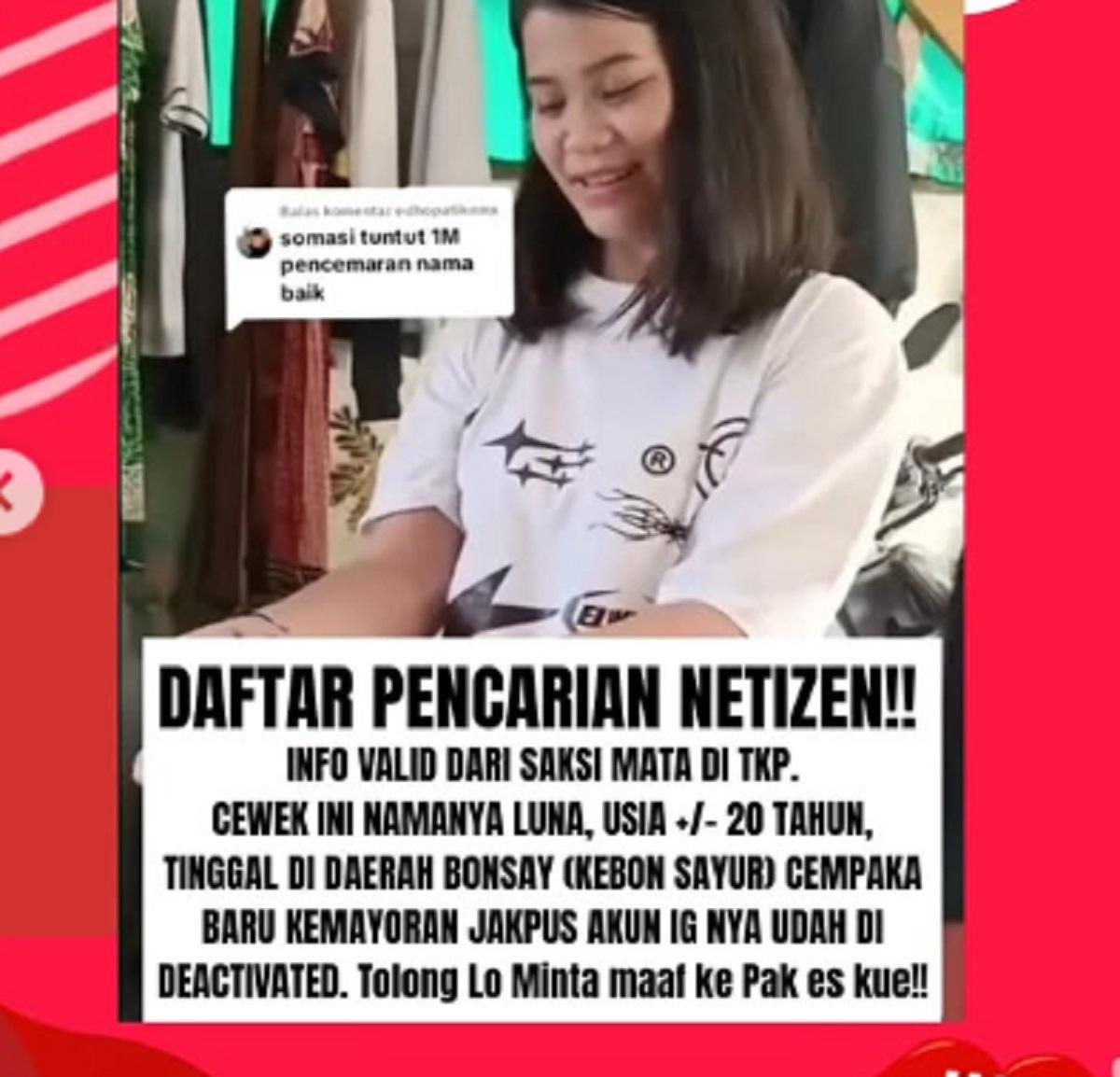 BIN 'Intelijen Netizen' Bongkar Identitas Wanita Pemfitnah Penjual Es Gabus, Ternyata Warga Jakpus?