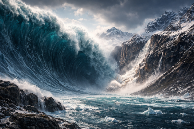 Dampak Megatsunami 200 Meter Greenland: Planet Bumi Bergetar 9 Hari, Waspada 2026