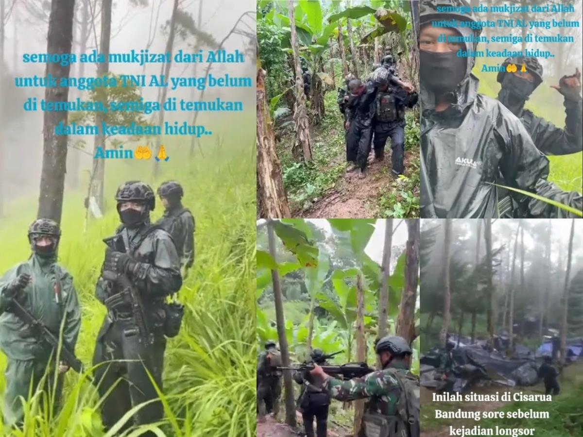 DETIK-DETIK TERAKHIR! Video Diduga 23 PRAJURIT MARINIR Sebelum LONGSOR CISARUA Merenggut NYAWA Mereka