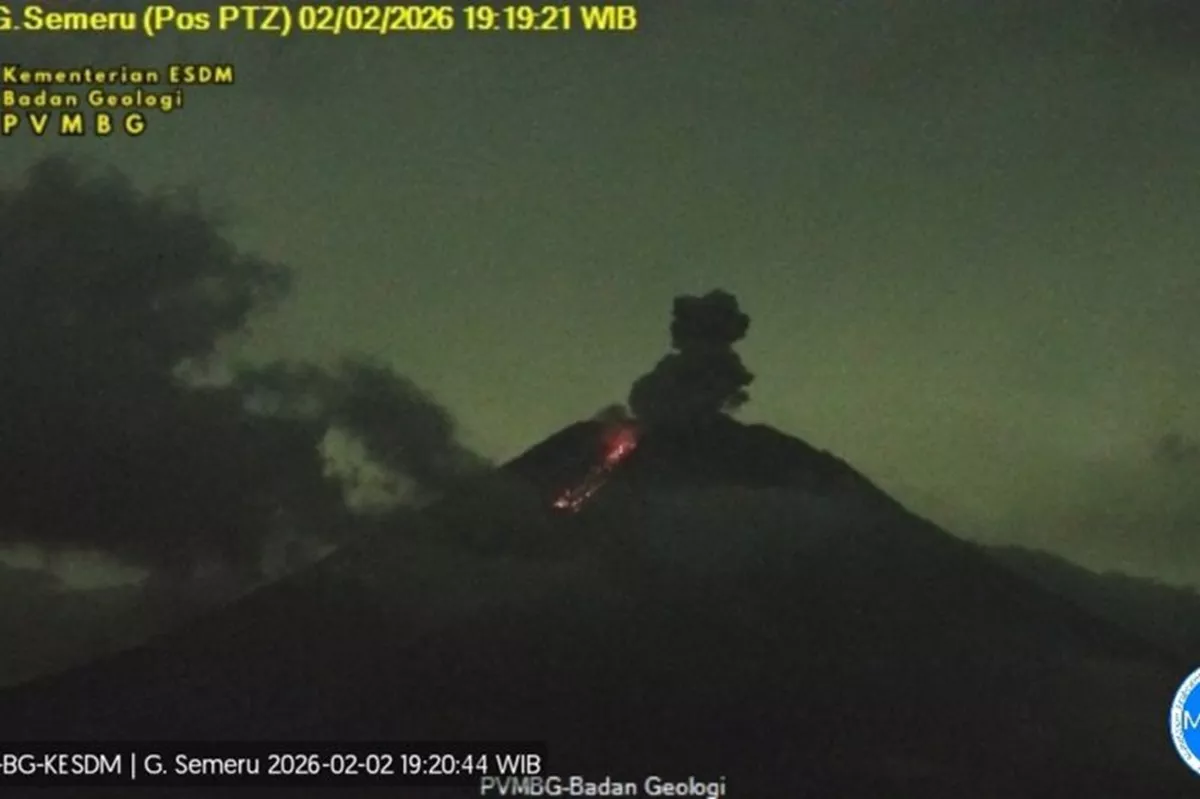 Berstatus Siaga, Semeru Erupsi dengan Tinggi Letusan Mencapai 1.000 Meter!