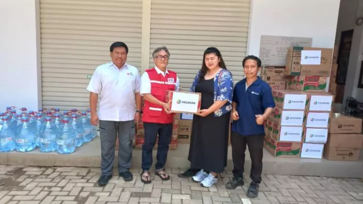 Gandeng Sektor Swasta, PMI Tangerang Salurkan Ribuan Kilogram Beras ke Sumatera