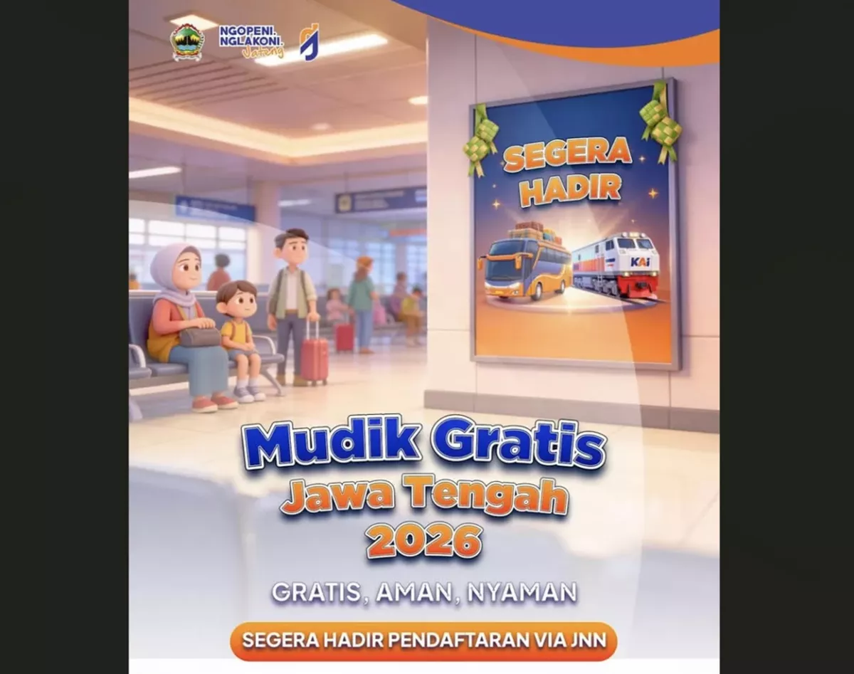 AMANKAN KURSIMU! Link Mudik Gratis Jateng 2026 dari Jakarta, Ini Cara Daftar Bus & Kereta, BURUAN Kuota TERBATAS
