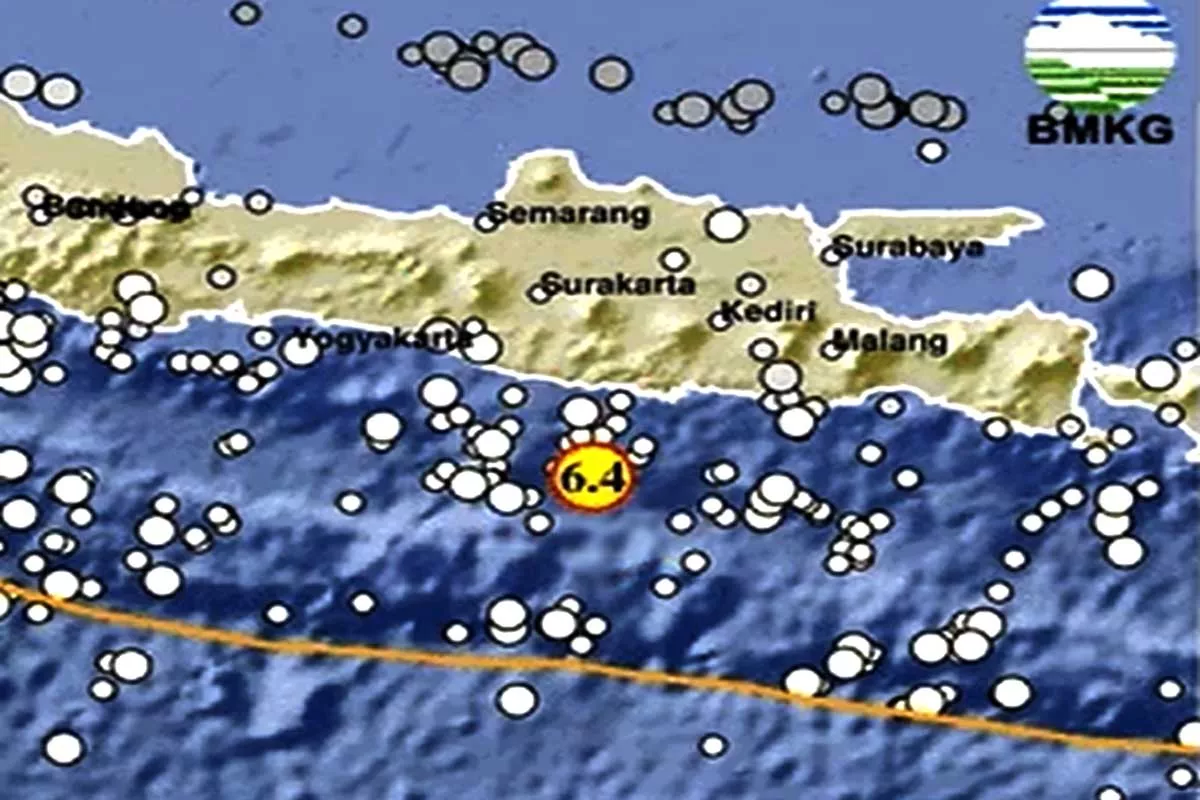 BMKG, Gempa  Pacitan Magnitudo 6,4 Jenis Megathrust
