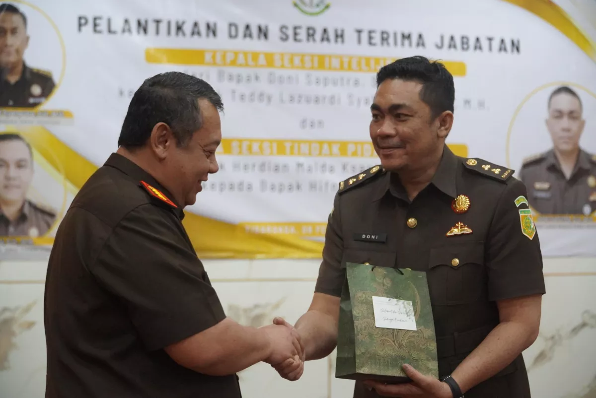 Kejari Kabupaten Tangerang Lantik Kasi Intel dan Kasi Pidum Baru