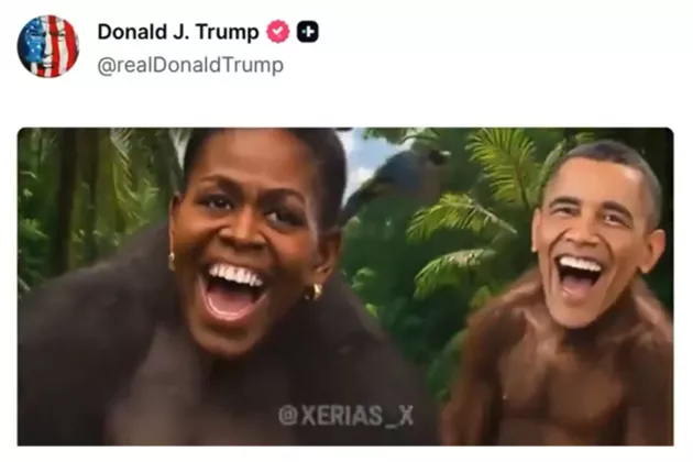 Astaga! Trump Posting Video yang Tampilkan Obama dan Istri Jadi Sepasang Kera