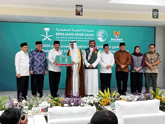 Pusat Bantuan Kemanusiaan dan Pertolongan Raja Salman (KSrelief) dan BAZNAS RI Salurkan 7.000 Bantuan Paket Pangan