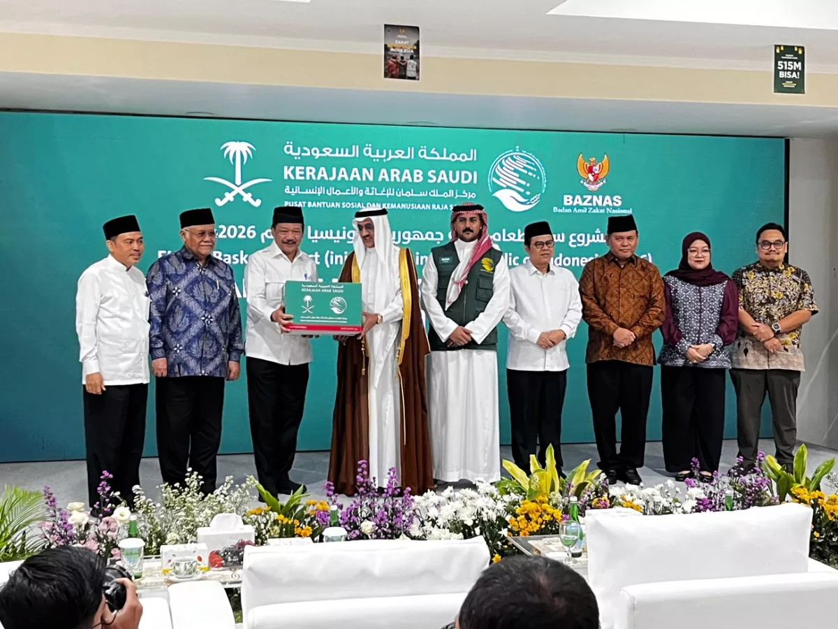 Pusat Bantuan Kemanusiaan dan Pertolongan Raja Salman (KSrelief) dan BAZNAS RI Salurkan 7.000 Bantuan Paket Pangan